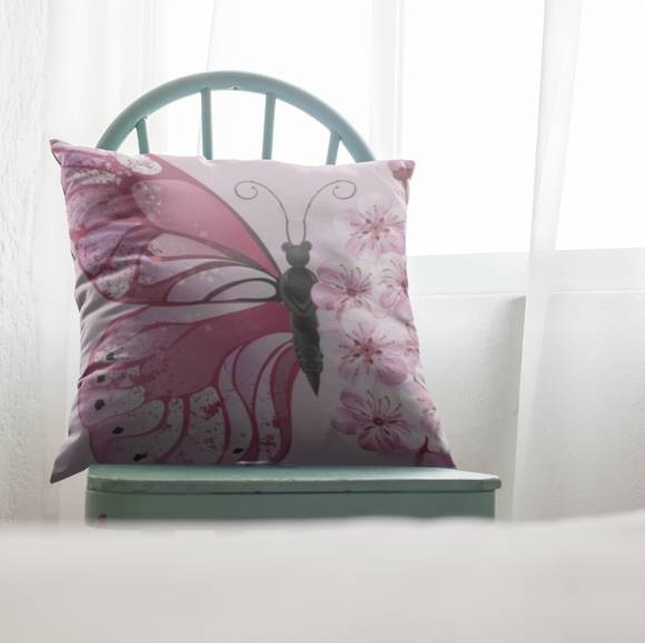 Accent Butterfly Pillow - Picture 3 of 12